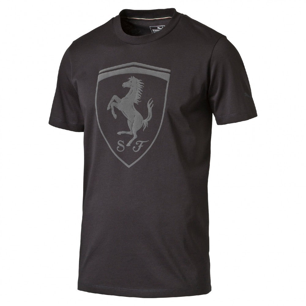 Ferrari tričko, Puma Big Shield, černé, 2016