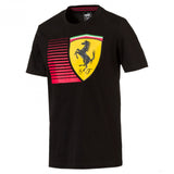 Ferrari tričko, Puma Big Shield, černé, 2018
