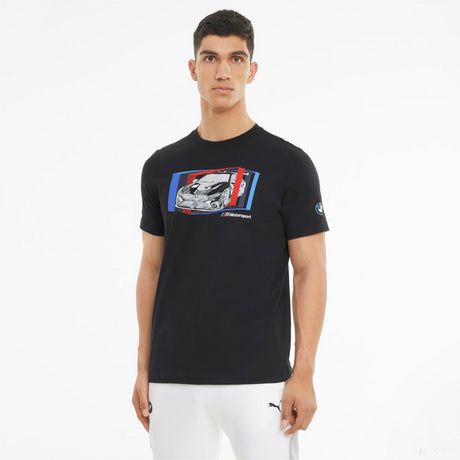 BMW tričko, Puma BMW MMS Car Graphic, černé, 2021 - FansBRANDS®