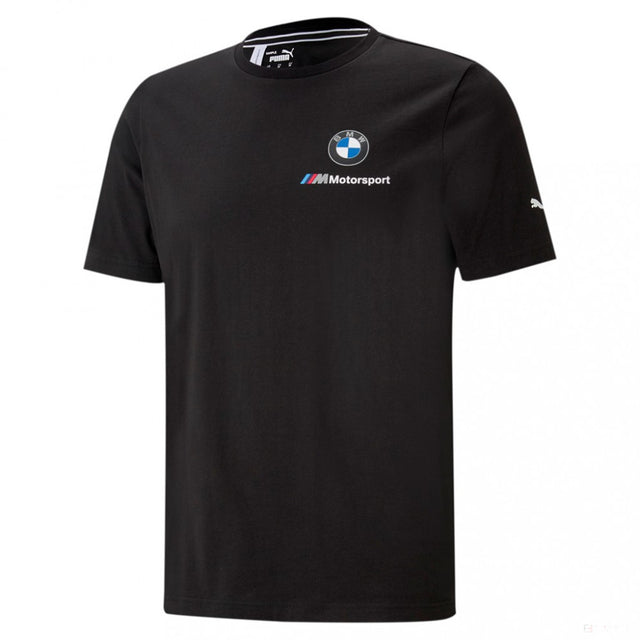 BMW tričko, Puma BMW MMS ESS malé logo, černé, 2021 - FansBRANDS®