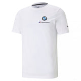BMW tričko, Puma BMW MMS ESS malé logo, bílé, 2021 - FansBRANDS®