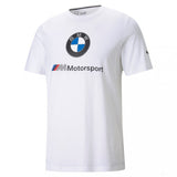 BMW tričko, Puma Logo BMW MMS ESS, bílé, 2021