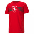 Ferrari tričko, Puma šachovnicová vlajka, červená, 2021 - FansBRANDS®