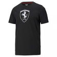 Ferrari tričko, Puma Big Shield+, černé, 2021 - FansBRANDS®