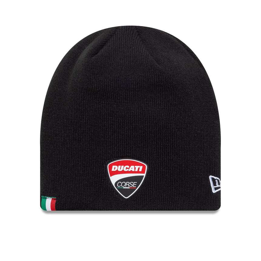 Czapka Ducati, gumowe logo, New Era, czarna
