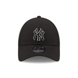 czapka z daszkiem New York Yankees, New Era, 9FORTY, obrys w stylu pop, czarna