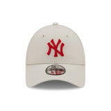 Czapka z daszkiem New York Yankees, New Era, 9FORTY, essential, kremowy