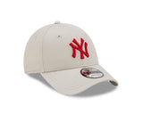 Czapka z daszkiem New York Yankees, New Era, 9FORTY, essential, kremowy