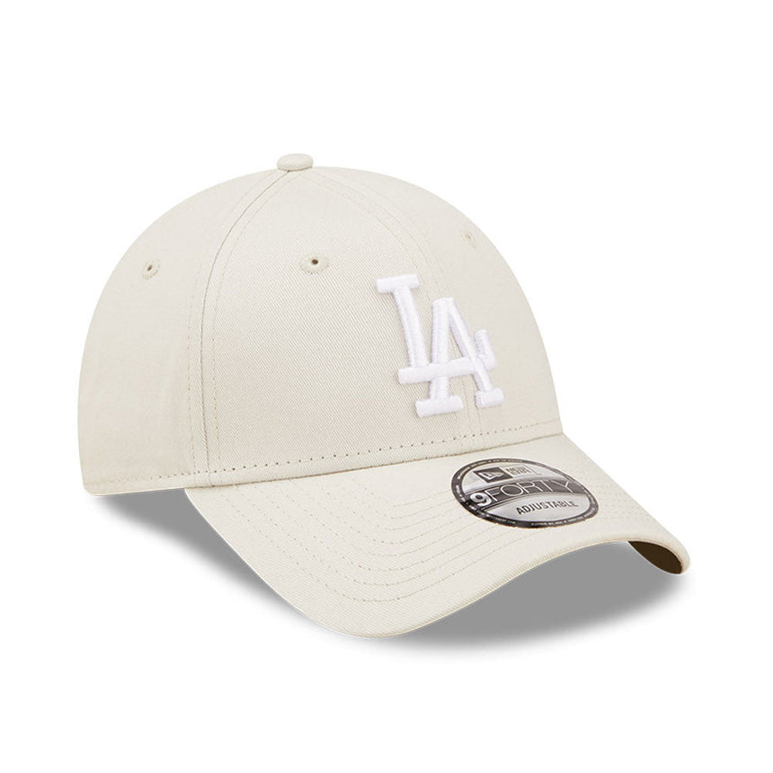 Czapka Los Angeles Dodgers, New Era, 9FORTY, Essential, beżowa