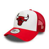 Czapka Chicago Bulls, New Era, trucker, biała