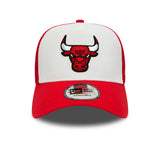 Czapka Chicago Bulls, New Era, trucker, biała