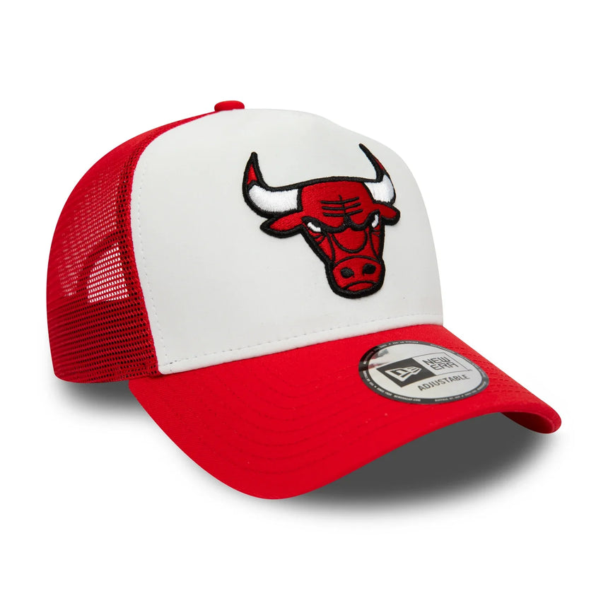 Czapka Chicago Bulls, New Era, trucker, biała