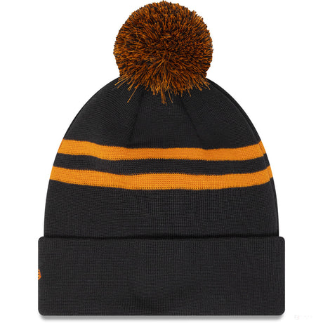 McLaren beanie, New Era, polyana pom, anthracite - FansBRANDS®