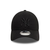 Czapka bejsbolowa New York Yankees, New Era, 9TWENTY, essential, całkowicie czarna