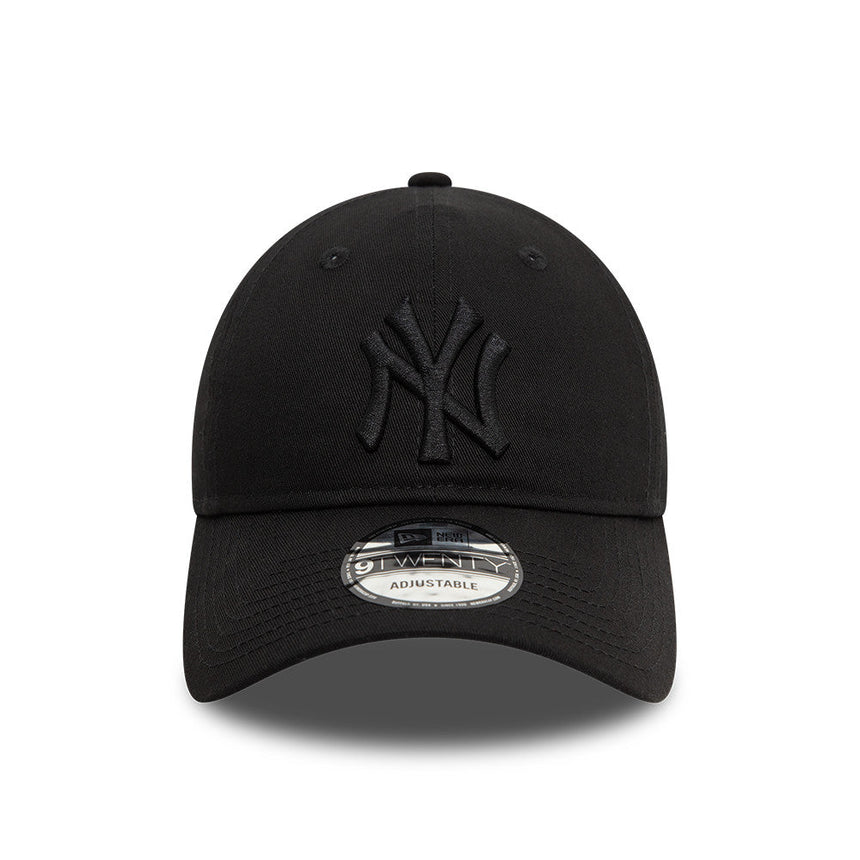 Czapka bejsbolowa New York Yankees, New Era, 9TWENTY, essential, całkowicie czarna