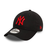 Czapka New York Yankees, czerwone logo, New Era, 9TWENTY, essential, czarna