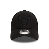 Czapka Chicago Bulls, New Era, 9FORTY, Essential, całkowicie czarna