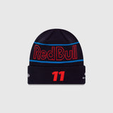 Czapka zimowa Red Bull, NEW ERA, Sergio Perez, zespół, niebieski, 2024