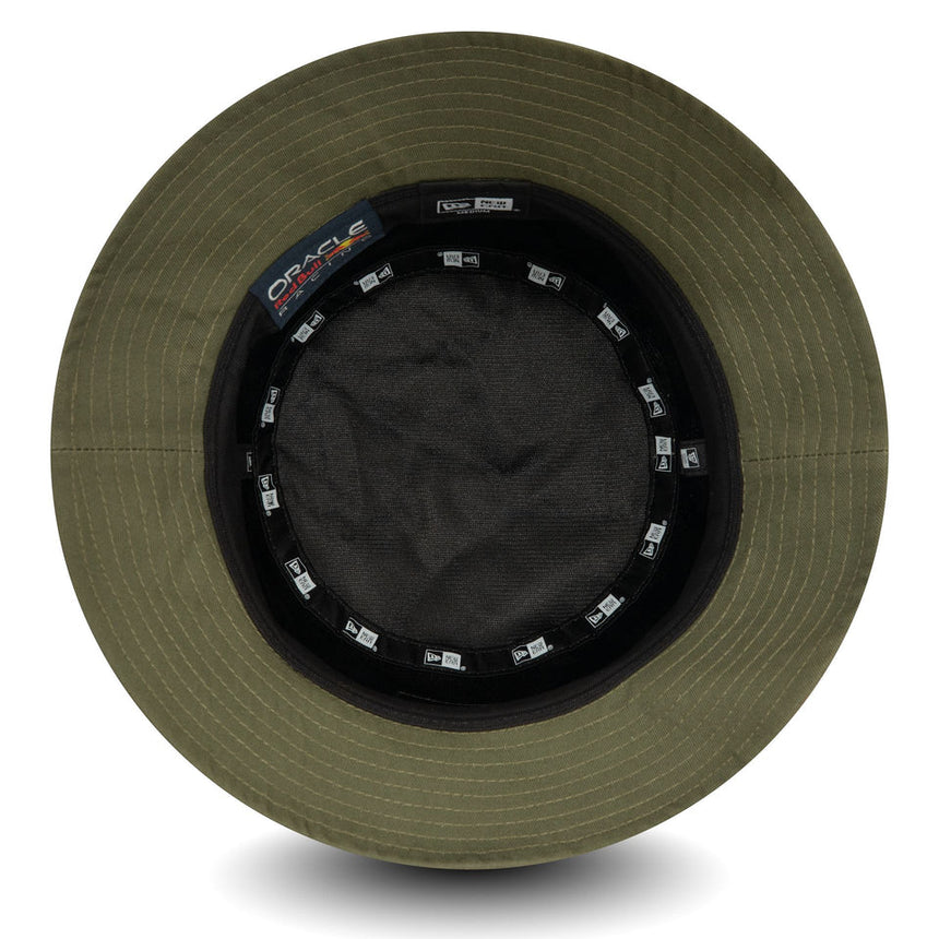 Kapelusz typu Bucket Red Bull, New Era, zamszowy, zwężany, zielony