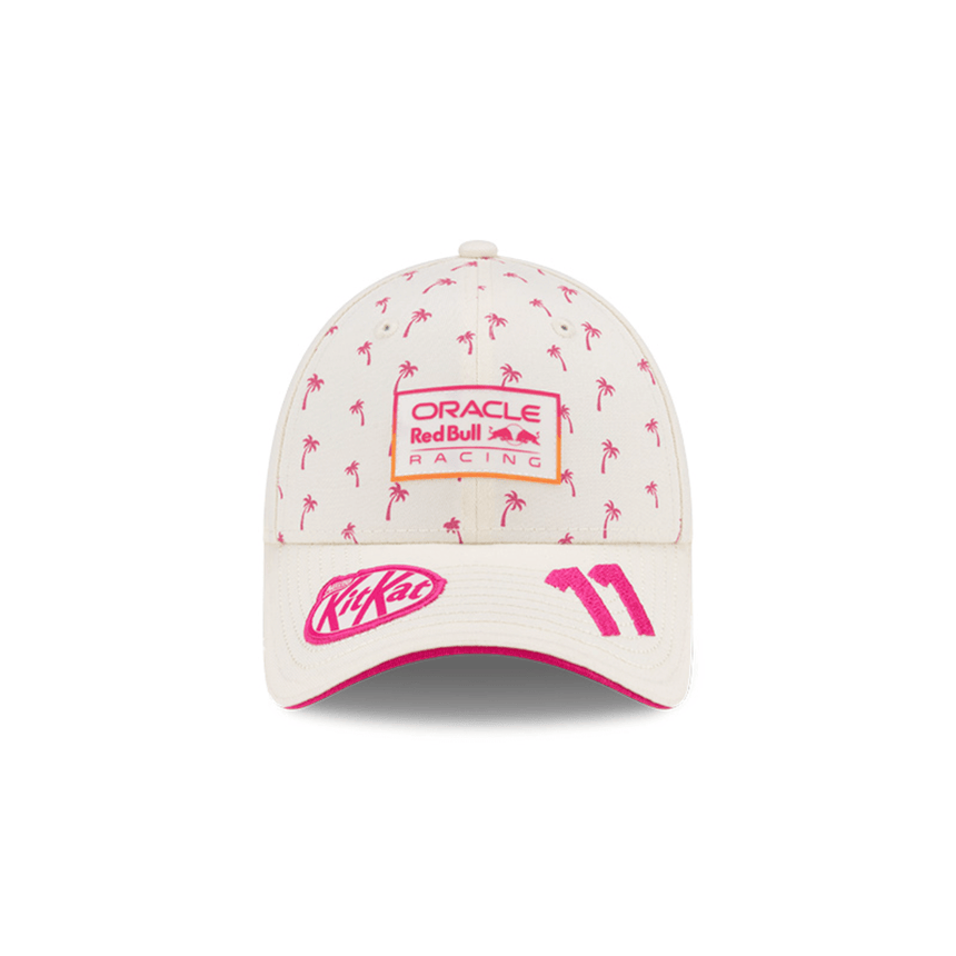 Czapka zimowa Red Bull, New Era, 9FORTY, Sergio Perez, Miami SE, biała