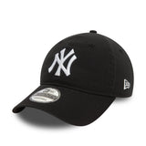 Czapka z daszkiem New York Yankees, washed, New Era, 9TWENTY, czarna