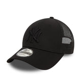 czapka New York Yankees, trucker, New Era, 9FORTY, czarna w całości