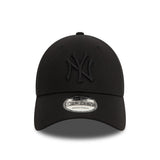 czapka New York Yankees, trucker, New Era, 9FORTY, czarna w całości
