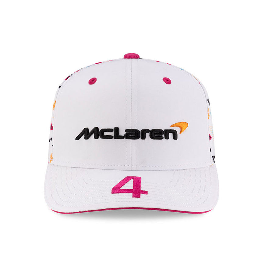 Czapka bejsbolowa McLaren, Miami, Lando Norris, New Era, 9SEVENTY SS, Biała 🔥