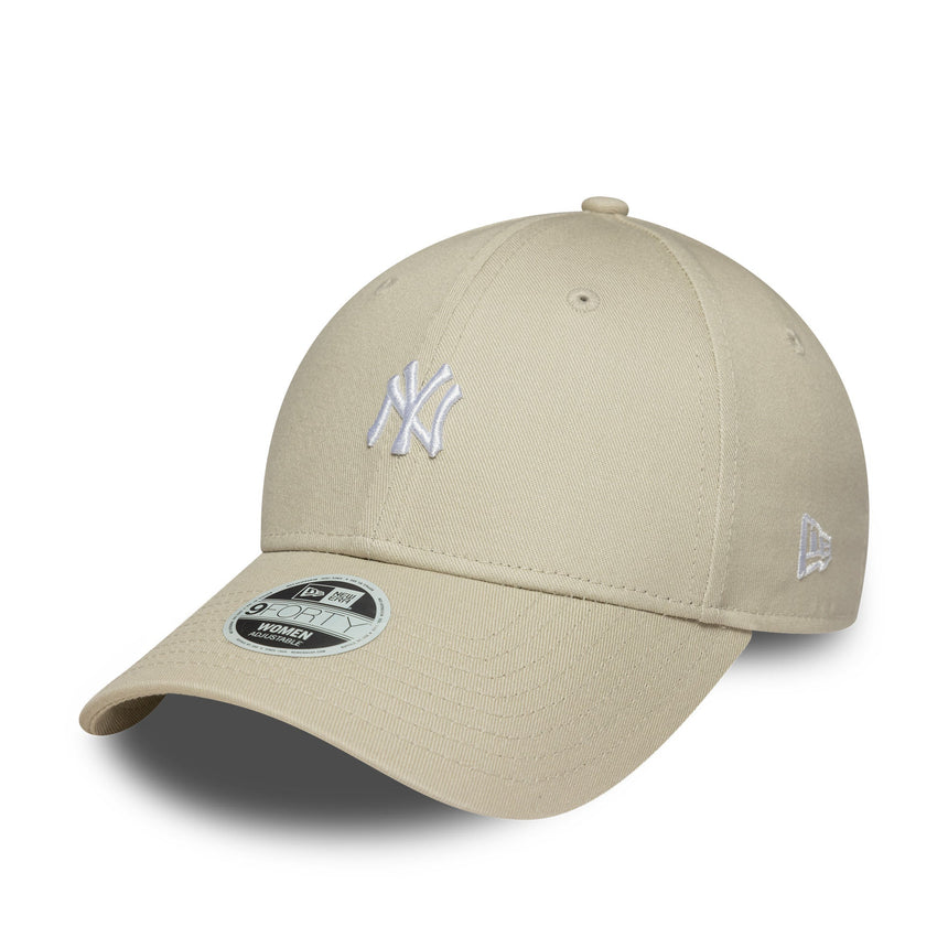Czapka New York Yankees, z mini logo, New Era, 9FORTY, beżowa
