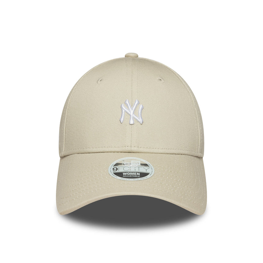 Czapka New York Yankees, z mini logo, New Era, 9FORTY, beżowa