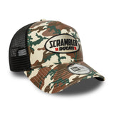 Czapka Ducati, czapka trucker, Scrambler camo, New Era, 9FORTY, beżowy