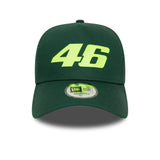 czapka Valentio Rossi nr 46, trucker, VR46, sezonowa, New Era, 9FORTY, zielona