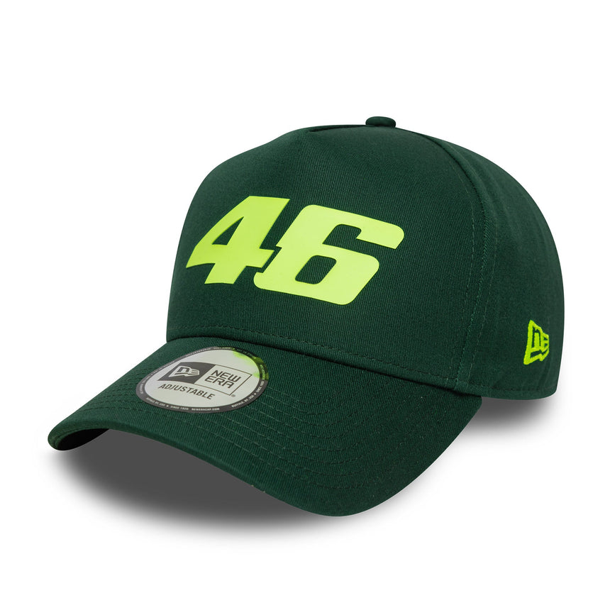 czapka Valentio Rossi nr 46, trucker, VR46, sezonowa, New Era, 9FORTY, zielona