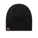 Czapka beanie Chicago Bulls, essential, skull knit, New Era, czarna