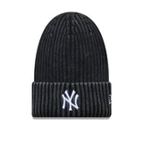 New York Yankees wyprana czapka beanie, MLB, New Era, czarna