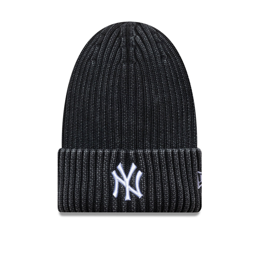 New York Yankees wyprana czapka beanie, MLB, New Era, czarna