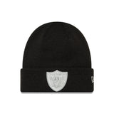 Czapka beanie Las Vegas Raiders, gładka, New Era, czarna