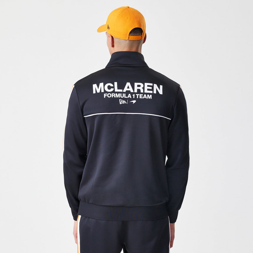 Sweter McLaren, z pełnym zamkiem błyskawicznym, New Era, czarny