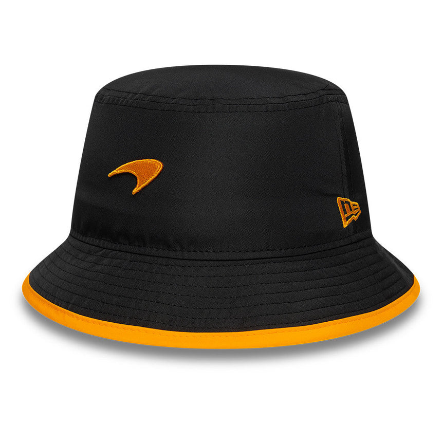 Czapka bucket McLaren x Reiss, sezonowa, zwężana, New Era, 9FORTY, czarna