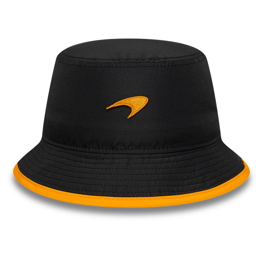Czapka bucket McLaren x Reiss, sezonowa, zwężana, New Era, 9FORTY, czarna