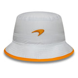McLaren × Reiss czapka typu bucket, sezonowa, zwężana, New Era, 9FORTY, biała