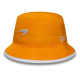 McLaren x Reiss czapka bucket, sezonowa, zwężana, New Era, 9FORTY, pomarańczowy