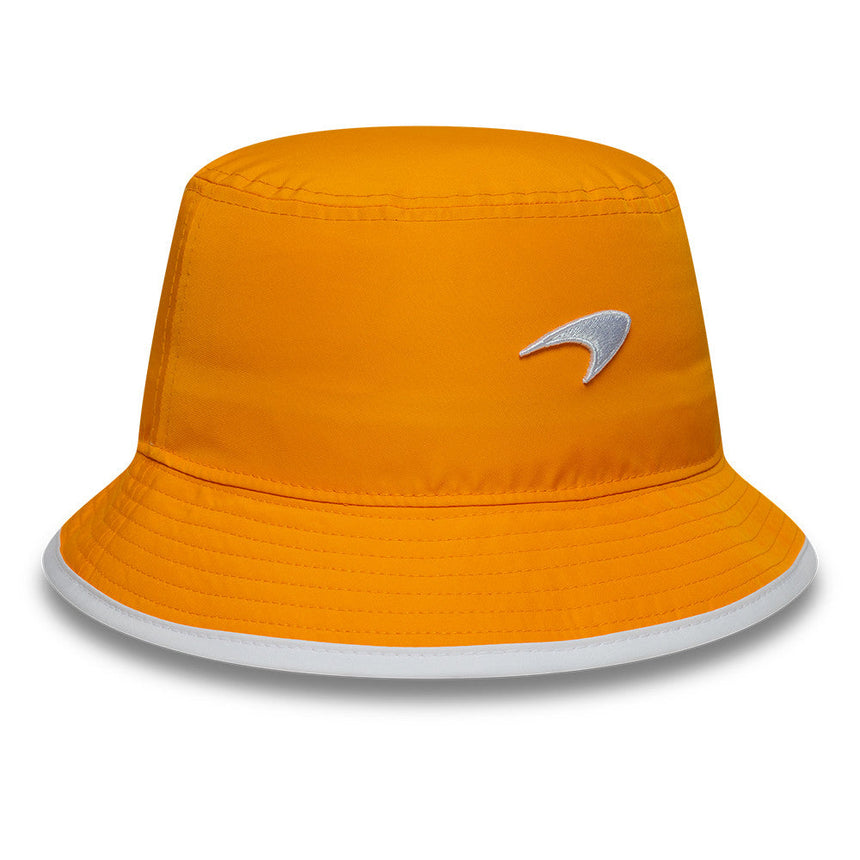 McLaren x Reiss czapka bucket, sezonowa, zwężana, New Era, 9FORTY, pomarańczowy