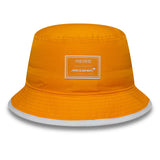 McLaren x Reiss czapka bucket, sezonowa, zwężana, New Era, 9FORTY, pomarańczowy