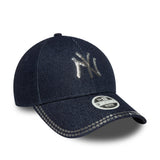 Czapka New York Yankees z cekinami, New Era, 9FORTY, niebieski wzór, niebieski
