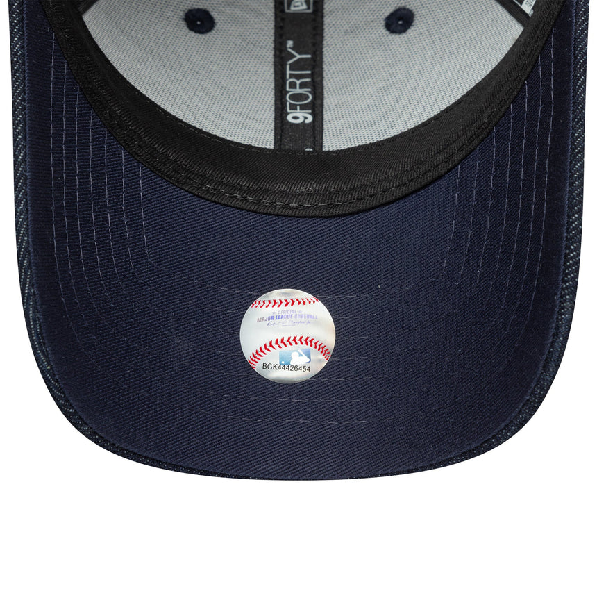Czapka New York Yankees z cekinami, New Era, 9FORTY, niebieski wzór, niebieski