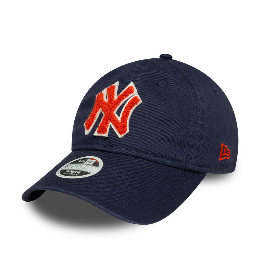 Czapka New York Yankees, boucle dla kobiet, New Era, 9TWENTY, boucle, niebieska