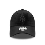 Czapka New York Yankees, welur, New Era, 9FORTY, czarna