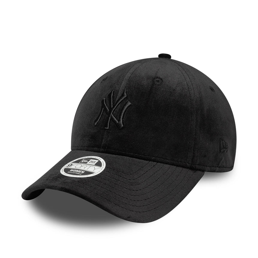 Czapka New York Yankees, welur, New Era, 9FORTY, czarna