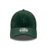 Czapka New York Yankees, dla kobiet, welur, 9FORTY, New Era, zielona